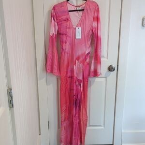 HEMANT & NANDITA Vibrant Pink Dress